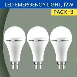 sacro 12W Rechargeable Inverter LED Bulb with Upto 4H.Power Cut Lighting Pack of_3Z173 4 hrs Bulb Emergency Light-picture-21