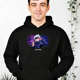 zentik Men Full Sleeve Graphic Print Hooded Sweatshirt image 2