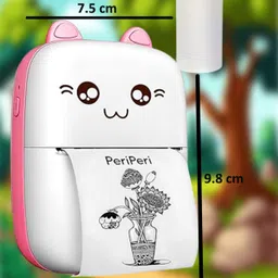 HINATA Portable Small Size Thermal Printers For Photos/Receipts/Notes/Lists/Label/Memo THERMAL image 2