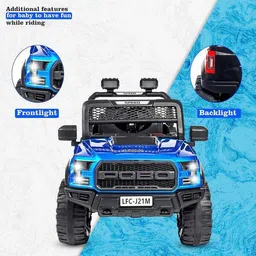 prabal POBO BLUE (1-8Yrs) Battery ride on Jeep Battery Operated Ride On image 2