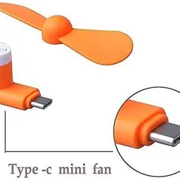 GADGETSWAY Type-C Personal USB Mini Fan 164 for Android Cell Phones USB mini fan Type-C portable mini fan 164 usb OTG adaptor gadget for all mobiles USB Fan image 3