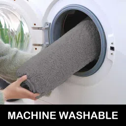 luxe home international Silver Microfibre 24 x 60 Inches Machine Made Floor Runner image 5