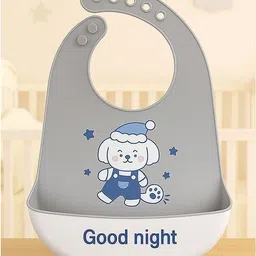 badal kids Food‑Grade Silicone Baby Feeding Bib with Deep Pocket | Waterproof, Adjustable-picture-18