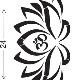 millionminds Decorative Wall Stencil Template, (16 Inch x 24 Inch), Stencils for Wall Décor STNL_445 DIY Reusable and Washable Modern Wall Painting Stencil Design For Wall, Living Room Painting, Hotels Painting, Bedroom, Hall Decoration Stencil image 2