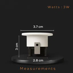 altralights 3W Button LED Light Warm White 3000K | Energy Efficient Ceiling Spot Light Ceiling Light Ceiling Lamp image 4