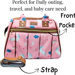 tip 'n' top Premium Baby Diaper Handbag for Mother Stylish Hand bag cum Sling Bag image 4