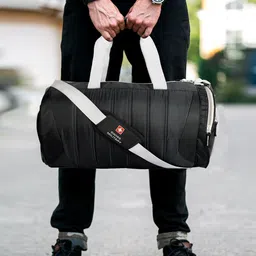 SWISS MILITARY Black Solid Duffel Bag image 1