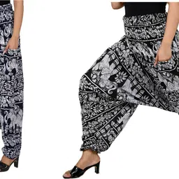 narnari Printed Rayon, Cotton Women Harem Pants-picture-15