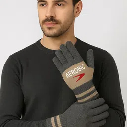 luvre1 Self Design Winter Men Gloves image 2