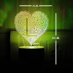 diona L Alphabet Letter LED Night Lamp | Multi-Color Changing Decorative Night Light Night Lamp image 2