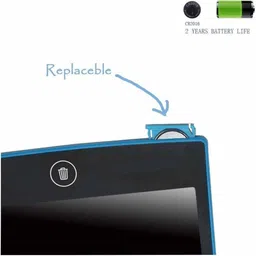 sellrider 1 Compartments Plastic POR-880 Portable Ruff Pad 4.4" LCD Writing Pad (Blue) image 5