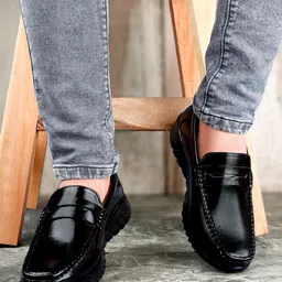 HERE&NOW Men Round Toe Penny Loafers-picture-29