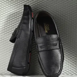 CLOG LONDON Men Leather Square Toe Loafers-picture-13