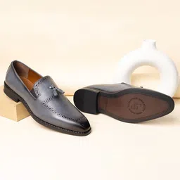 LOUIS STITCH Men's Leatherette Dual Tone Shade Formal Shoes-picture-45
