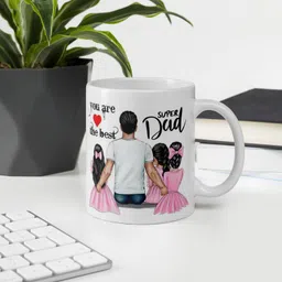 radiant crafts Super Dad Daughter Love Fathers Day Birthday Anniversary Gift For Papa Father Ceramic Coffee Mug-picture-48