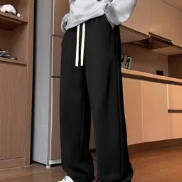 progeny Men Solid Black Track Pants image 3