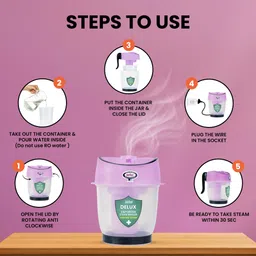 CRESCENT Delux Vaporizer Steam Inhaler 4 Way Action, Vaporizer / Facial Steamer Vaporizer image 3