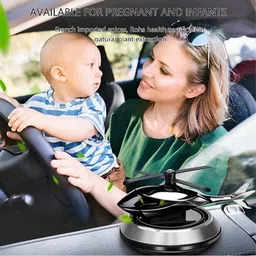 ohzen New Helicopter Solar Car Air Freshener Car Interior Decoration Perfume Helicopter Solar Perfume Air Purifier image 4