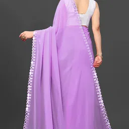 veeraethnic Woven, Embellished Daily Wear Georgette Saree image 2