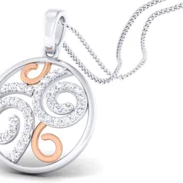 avsar Avsar BIS Hallmark AVP1069YB 14kt Cubic Zirconia Yellow Gold Pendant image 2