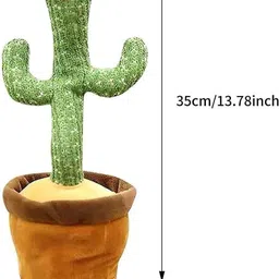 kiddie castle Dancing Cactus Talking Toy, Cactus Plush Toy, Wriggle & Singing Recording Repeat What You Say Funny Education Toys image 3