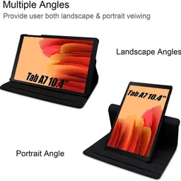 mobilejoy Flip Cover for Samsung Galaxy Tab A7 10.4 inch (2020)(Compatible Model: SM-T500/T505) 360 Rotating Cover image 3