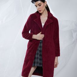 campus sutra Polyester Solid Coat For Women-picture-49