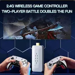 M22 Retro GameStick, UHD 4K, Wireless Controller, Built-in 30k+ Retro Games M13 Black Edition image 2