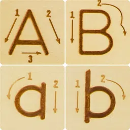 pylite enterprises Wooden Alphabet Writing Practice Board for Kids image 2