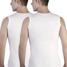 alba fashions Pack of 2 Alba's Pride RNBS | Round Neck Broad Shoulder Vest | Combo Pack of 2 Men Vest image 2