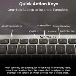 AMKETTE Wi-Key Mini 2 Multi Device Wireless Keyboard and Mouse Combo Set image 3