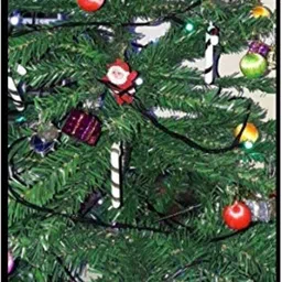 mg trading New_Plastic X MAS Tree Decorations Combo (Multi_Small) Pack of 70 Hanging Ornaments Pack of 70 image 4