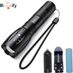 bloomify BMT-M6 Super Bright Zoomable Torch – 5 Lighting Modes & Rechargeable Battery 5 hrs Torch Emergency Light-picture-17