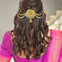 VAGHBHATT Gold Beaded Metal Hair Accessory Set-picture-35