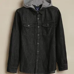 Allen Solly Junior Boys Hooded Slim Fit Pure Cotton Shirt-image-52