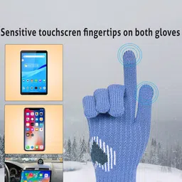 LOOM LEGACY Women Acrylic Winter Gloves image 4