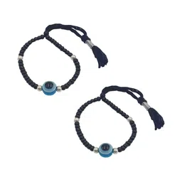 Sahiba Gems Silver-Plated Silver Artificial Stones Bracelet-picture-9
