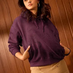 The Souled Store Women Printed Hooded Sweatshirt-picture-18