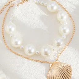 StyleCast x Revolte Gold-Plated Artificial Stone Baeded MInimal Necklace-picture-16