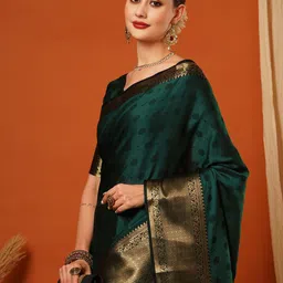 yourwish Zari Banarasi Saree image 5