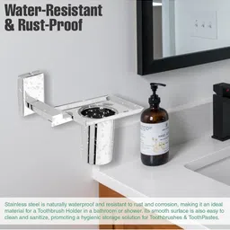 GLOXY Silver-Toned Solid Stainless Steel image 3