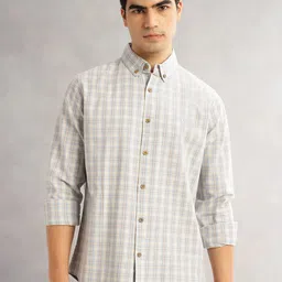 Thomas Scott Men Premium Slim Fit Checked Casual Shirt image 2