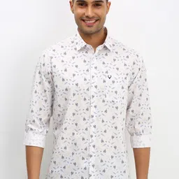 Allen Solly Men Floral Printed Cotton Slim Fit Casual Shirt-picture-31
