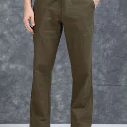 The Roadster Lifestyle Co Men Relaxed-Fit Regular Trouser-image-84