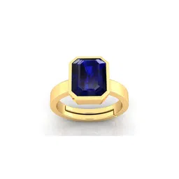 Pranjal Gems Unisex 9.25 Ratti Neelam Blue Sapphire Gemstone Finger Ring-picture-18