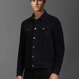 louis philippe jeans Louis Philippe Men Solid Pure Cotton Jacket image 3