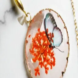 SAPRAA TRENDS Gold-Plated Plastic Drop Earrings image 2