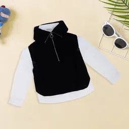 Pantaloons Junior Girls Ribbed Sweater Vest-picture-40