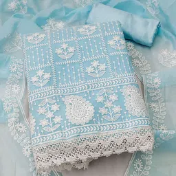 Ishin Embroidered Unstitched Dress Material-picture-23
