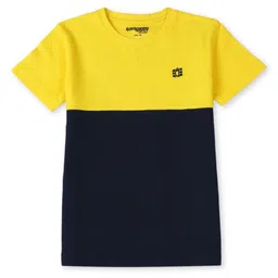 Gini and Jony Boys Colourblocked Extended Sleeves T-shirt image 1